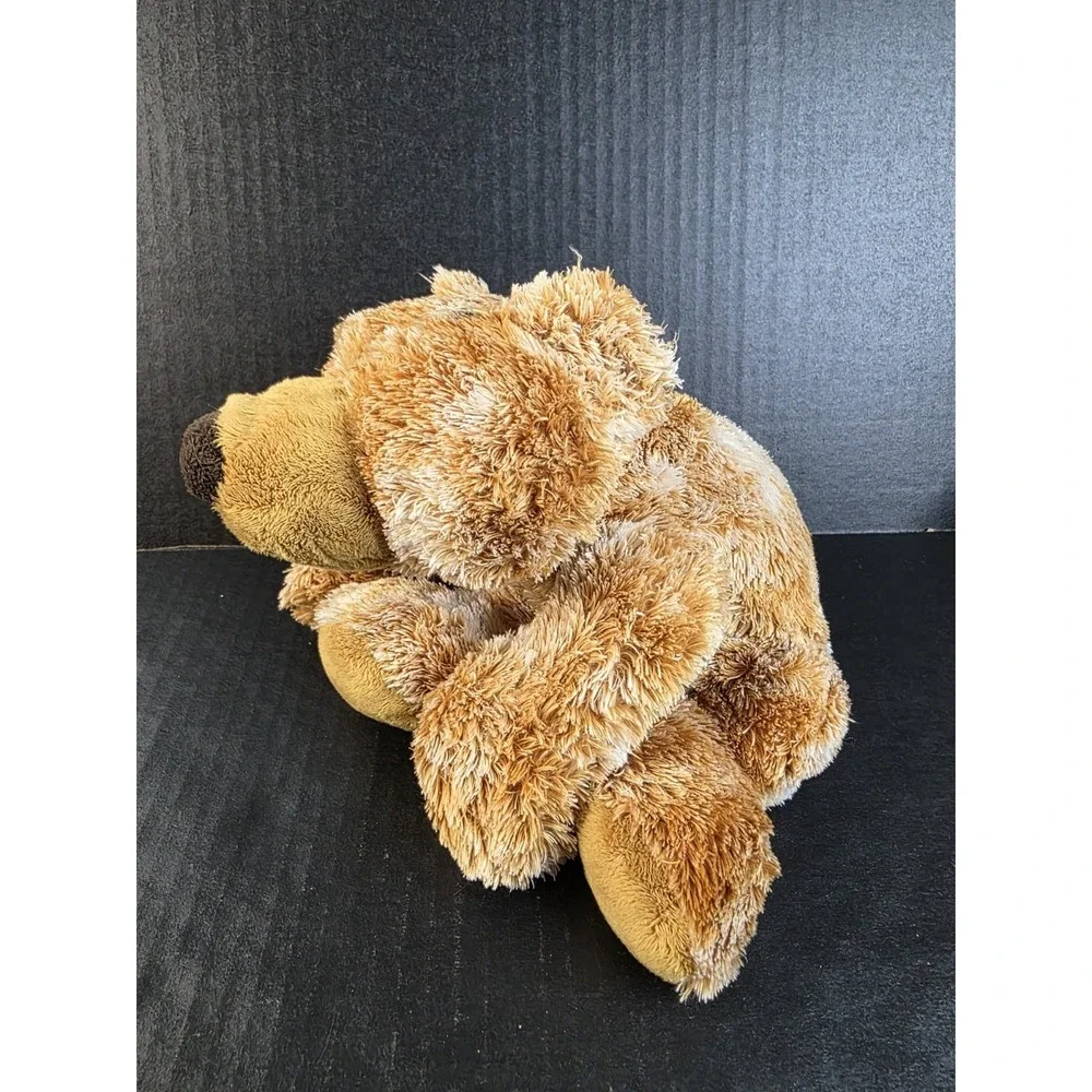 Aurora Flopsies Golden Bearton Frosted Bronze & White Splotchy Floppy Plush Bear